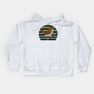 jz.birds Wren Bird Animal Art Kids Hoodie